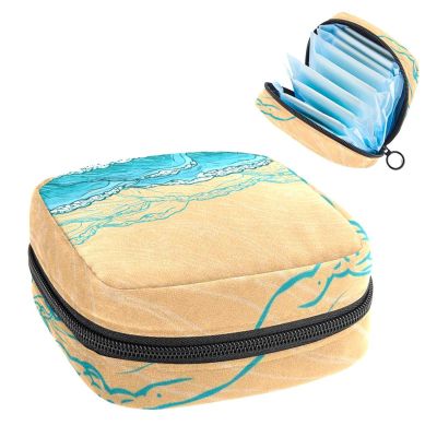 BeachWavesea,Period Pouch Portable,Tampon Storage Bag,Tampon Holder for Purse Feminine Product Organizer
