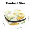 Hand Paint Floral Pattern Leaves,Period Pouch Portable,Tampon Storage Bag,Tampon Holder for Purse Feminine Product Organizer view 2