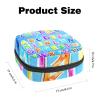 Alphabet Blue Cute,Period Pouch Portable,Tampon Storage Bag,Tampon Holder for Purse Feminine Product Organizer view 2