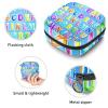 Alphabet Blue Cute,Period Pouch Portable,Tampon Storage Bag,Tampon Holder for Purse Feminine Product Organizer view 3