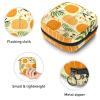 Period Pouch Portable Tampon Storage Bag,Tampon Holder for Purse Feminine Product Organizer,Festive Pumpkins Ferns view 3