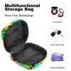 Period Pouch Portable Tampon Storage Bag,Tampon Holder for Purse Feminine Product Organizer,Tropical Leaf view 4