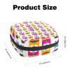 Period Pouch Portable Tampon Storage Bag,Tampon Holder for Purse Feminine Product Organizer,Retro Owls view 2