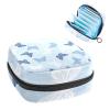 Blue Pattern Butterflies,Period Pouch Portable,Tampon Storage Bag,Tampon Holder for Purse Feminine Product Organizer view 1