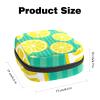 Sanitary Napkin Storage Bag,Portable Sanitary Napkin Storage Pouch,Fruit Lemon Stripe view 2