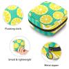 Sanitary Napkin Storage Bag,Portable Sanitary Napkin Storage Pouch,Fruit Lemon Stripe view 3
