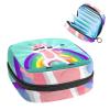 Period Pouch Portable Tampon Storage Bag,Tampon Holder for Purse Feminine Product Organizer,Funny Animal Doing Movement Dabbing view 1