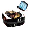 Angry Dinosaur Head,Period Pouch Portable,Tampon Storage Bag,Tampon Holder for Purse Feminine Product Organizer view 1