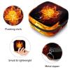 Period Pouch Portable Tampon Storage Bag,Tampon Holder for Purse Feminine Product Organizer,Fire Burning Flower view 3