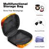 Period Pouch Portable Tampon Storage Bag,Tampon Holder for Purse Feminine Product Organizer,Fire Burning Flower view 4