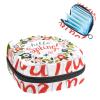 Period Pouch Portable Tampon Storage Bag,Tampon Holder for Purse Feminine Product Organizer,Hello Spring Flower view 1