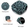 Period Pouch Portable Tampon Storage Bag,Tampon Holder for Purse Feminine Product Organizer,Creative Arty Green Mandala view 3