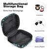 Period Pouch Portable Tampon Storage Bag,Tampon Holder for Purse Feminine Product Organizer,Creative Arty Green Mandala view 4