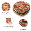 Period Pouch Portable Tampon Storage Bag,Tampon Holder for Purse Feminine Product Organizer,Day of The Dead Skull Pattern view 3