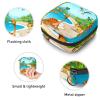 Period Pouch Portable Tampon Storage Bag,Tampon Holder for Purse Feminine Product Organizer,LakeBrontosaurusDinosaur view 3