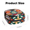 Geometric Boho Painted Elephant Head,Period Pouch Portable,Tampon Storage Bag,Tampon Holder for Purse Feminine Product Organizer view 2