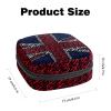 Period Pouch Portable Tampon Storage Bag,Tampon Holder for Purse Feminine Product Organizer,Britain UK Flag Trident Union Jack view 2