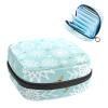 Snowflakes,Period Pouch Portable,Tampon Storage Bag,Tampon Holder for Purse Feminine Product Organizer view 1