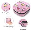 Period Pouch Portable Tampon Storage Bag,Tampon Holder for Purse Feminine Product Organizer,Funny Sticker Set with Penguins view 3