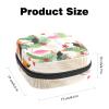 Period Pouch Portable Tampon Storage Bag,Tampon Holder for Purse Feminine Product Organizer,Tropical Leaves Birds Background view 2