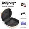 Period Pouch Portable Tampon Storage Bag,Tampon Holder for Purse Feminine Product Organizer,Tropical Leaves Birds Background view 4