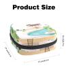 Period Pouch Portable Tampon Storage Bag,Tampon Holder for Purse Feminine Product Organizer,Beach Seaside Pattern view 2