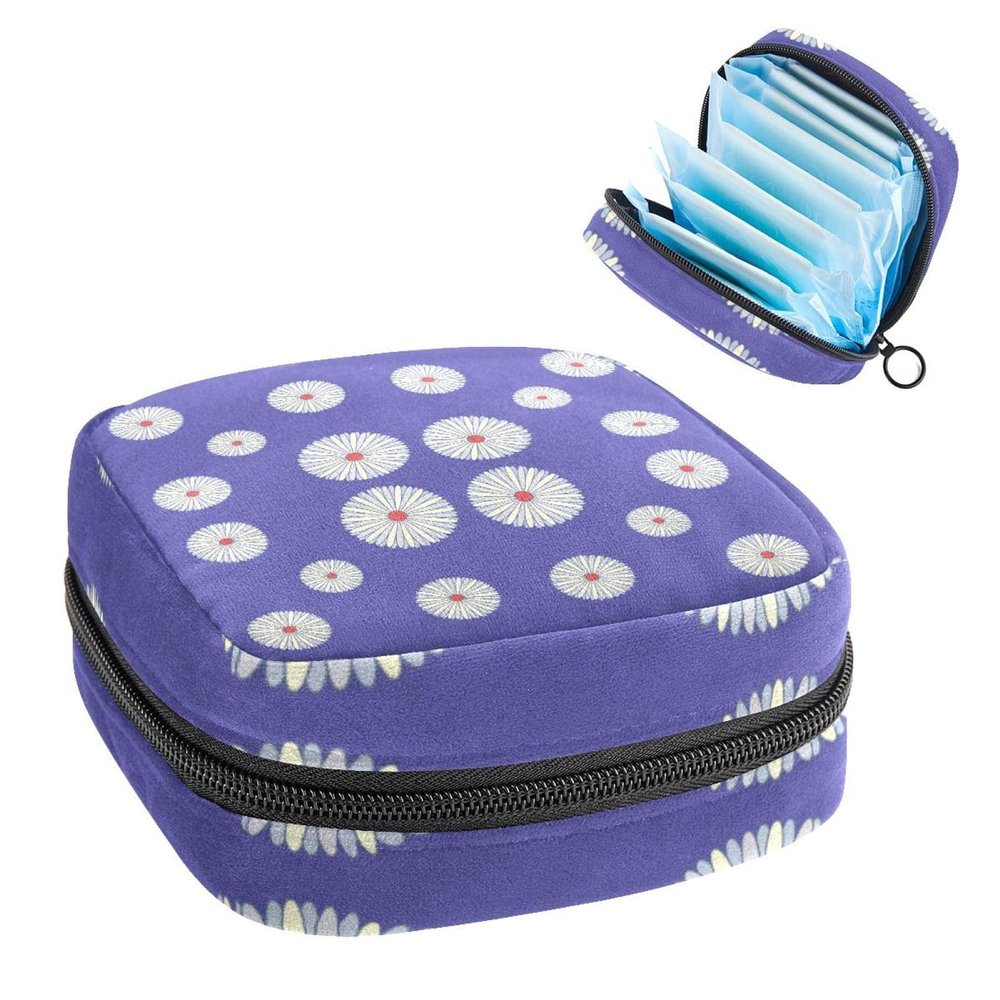 5 (5),Period Pouch Portable,Tampon Storage Bag,Tampon Holder for Purse Feminine Product Organizer