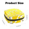 Period Pouch Portable Tampon Storage Bag,Tampon Holder for Purse Feminine Product Organizer,White Flower view 2