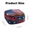 American Flag,Period Pouch Portable,Tampon Storage Bag,Tampon Holder for Purse Feminine Product Organizer view 2