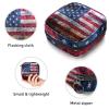 American Flag,Period Pouch Portable,Tampon Storage Bag,Tampon Holder for Purse Feminine Product Organizer view 3