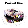 Period Pouch Portable Tampon Storage Bag,Tampon Holder for Purse Feminine Product Organizer,Flower Girl Butterflies Pink Kiss view 2