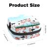 Two Farm Cows at The Grassland,Period Pouch Portable,Tampon Storage Bag,Tampon Holder for Purse Feminine Product Organizer view 2