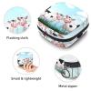 Two Farm Cows at The Grassland,Period Pouch Portable,Tampon Storage Bag,Tampon Holder for Purse Feminine Product Organizer view 3