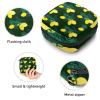 Sanitary Napkin Storage Bag,Portable Sanitary Napkin Storage Pouch,Lemon with Leaves view 3