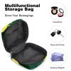 Sanitary Napkin Storage Bag,Portable Sanitary Napkin Storage Pouch,Lemon with Leaves view 4