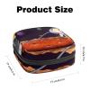 a Dog Cosmonaut in Space,Period Pouch Portable,Tampon Storage Bag,Tampon Holder for Purse Feminine Product Organizer view 2