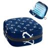 Ocean Anchor Navy Blue,Period Pouch Portable,Tampon Storage Bag,Tampon Holder for Purse Feminine Product Organizer view 1