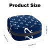 Ocean Anchor Navy Blue,Period Pouch Portable,Tampon Storage Bag,Tampon Holder for Purse Feminine Product Organizer view 2