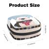 Period Pouch Portable Tampon Storage Bag,Tampon Holder for Purse Feminine Product Organizer,Winter Bear Drink Tea view 2