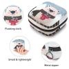 Period Pouch Portable Tampon Storage Bag,Tampon Holder for Purse Feminine Product Organizer,Winter Bear Drink Tea view 3