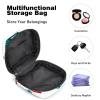 Period Pouch Portable Tampon Storage Bag,Tampon Holder for Purse Feminine Product Organizer,Cartoon Airplane Helicopter view 4