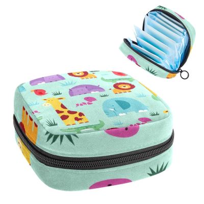 Period Pouch Portable Tampon Storage Bag,Tampon Holder for Purse Feminine Product Organizer,African Continent