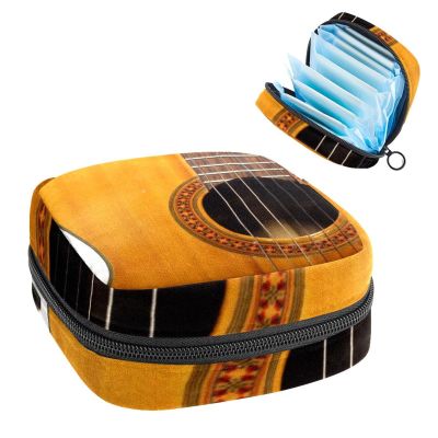 Guitar Keyboard Music,Period Pouch Portable,Tampon Storage Bag,Tampon Holder for Purse Feminine Product Organizer