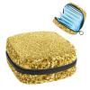 Yellow Paillette,Period Pouch Portable,Tampon Storage Bag,Tampon Holder for Purse Feminine Product Organizer view 1