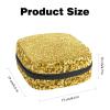 Yellow Paillette,Period Pouch Portable,Tampon Storage Bag,Tampon Holder for Purse Feminine Product Organizer view 2