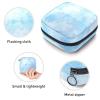 Period Pouch Portable Tampon Storage Bag,Tampon Holder for Purse Feminine Product Organizer,BlueCute view 3