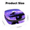 3D Fantasy Unicorn Mountain Purple Sunset Sky,Period Pouch Portable,Tampon Storage Bag,Tampon Holder for Purse Feminine Product Organizer view 2