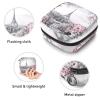 Eiffel TowerRoseBeautiful,Period Pouch Portable,Tampon Storage Bag,Tampon Holder for Purse Feminine Product Organizer view 3