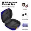 Period Pouch Portable Tampon Storage Bag,Tampon Holder for Purse Feminine Product Organizer,Dinosaur Blue view 4