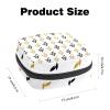 Sanitary Napkin Storage Bag,Portable Sanitary Napkin Storage Pouch,Golden Black Creative Grapes Pattern view 2